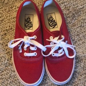 Red Vans Sneakers